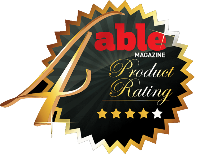 Able magazine 4 star rating logo